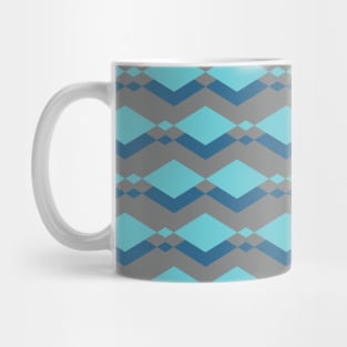 Diamond Seamless Pattern - Gray and Blue 003#002 Mug